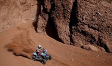 Octava etapa, Salta-Belén. El piloto de quad Marcos Patronelli de Argentina.