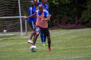 Los dirigidos por Jorge Luis Pinto realizaron su último entrenamiento en Bogotá pensando en el clásico contra Nacional.