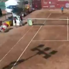 El cruce de cables del español Davidovich en el último punto: se transformó en Kyrgios