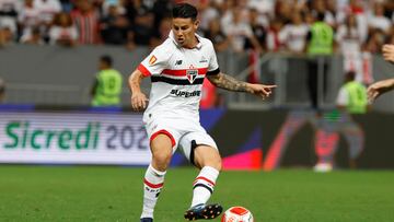 James Rodríguez, volante colombiano de Sao Paulo