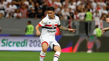 James Rodríguez, volante colombiano de Sao Paulo