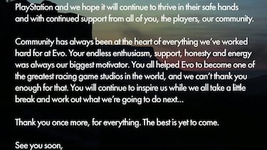 Evolution quiere que Driveclub continúe en las manos de Sony