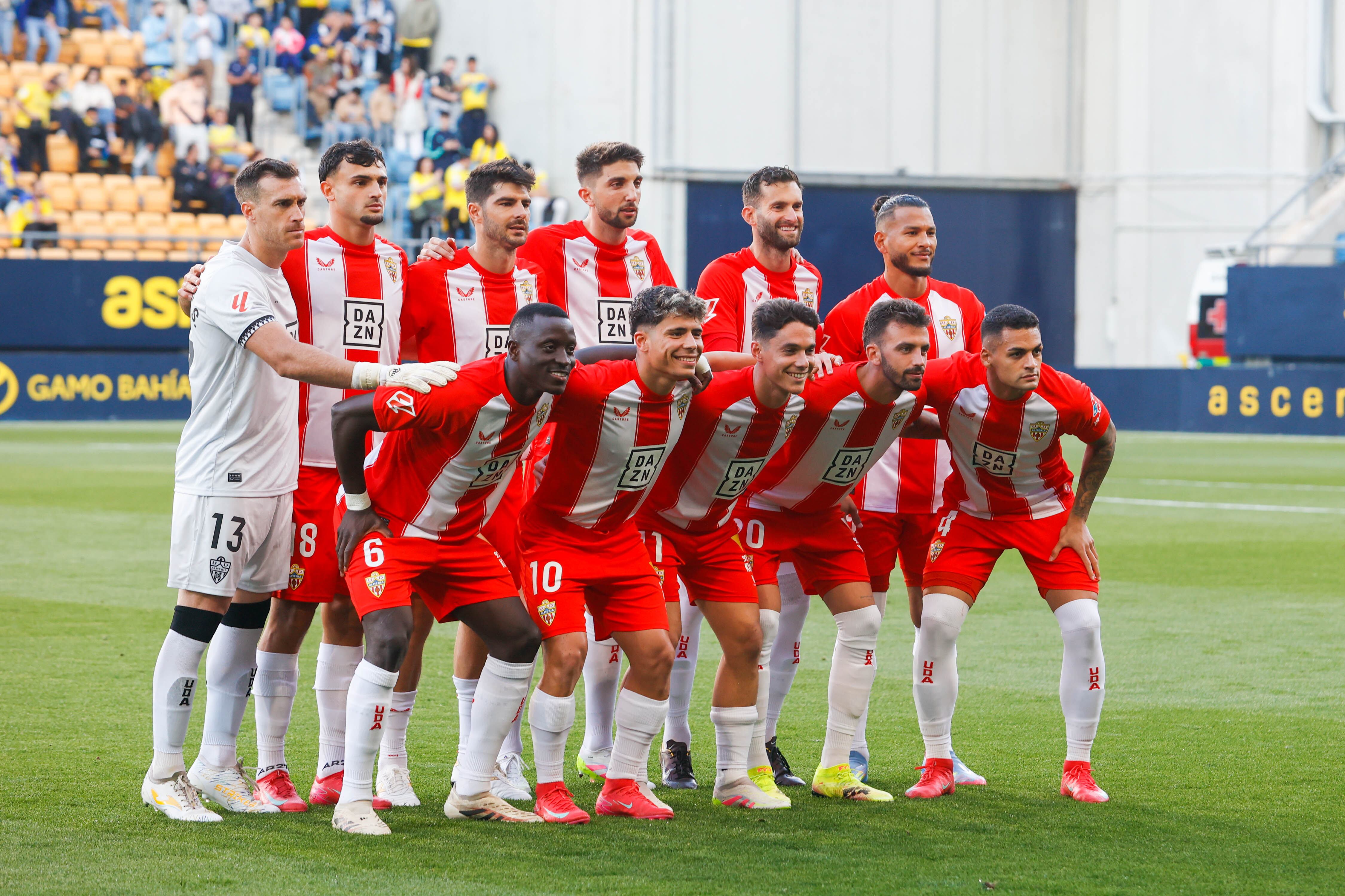 Once del Almería en Cádiz.