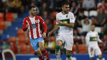 José Carlos, durante el partido contra el Elche.