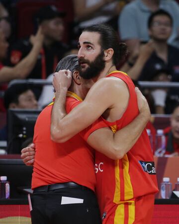 Ricky Rubio and Sergio Scariolo.