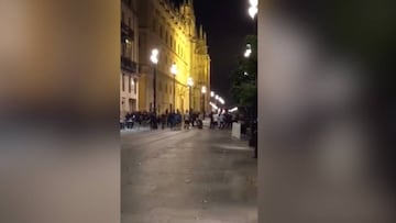 Batalla campal de los ultras del Dinamo Zagreb en Sevilla