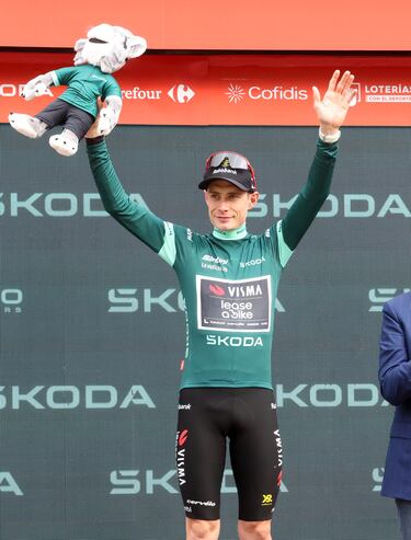 Jonas Vingegaard, líder en puntos. 
 