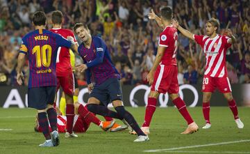 2-2. Piqué celebró el gol del empate.