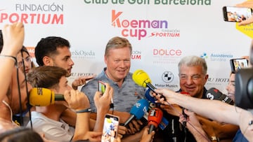 Laporta y Koeman en el torneo benéfico de golf del técnico holandés