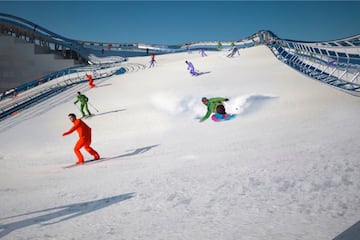 Vista de la pista de esquí.