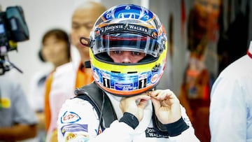 Fernando Alonso en Singapur.