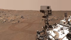 NASA’s Perseverance Mars rover is seen in a "selfie" that it took over a rock nicknamed "Rochette", September 10, 2021. NASA/JPL-CALTECH/MSSS/Handout via REUTERS THIS IMAGE HAS BEEN SUPPLIED BY A THIRD PARTY. MANDATORY CREDIT