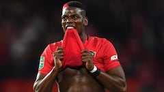 El centrocampista franc&eacute;s del Manchester United, Paul Pogba, durante un partido.