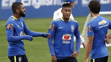 Neymar, con la selección brasileña.