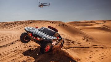 Ekstrom con el Audi en el Dakar 2022.