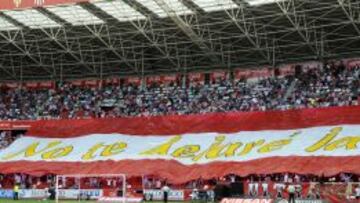 El Fondo Sur de El Molinón se llenará el próximo domingo.