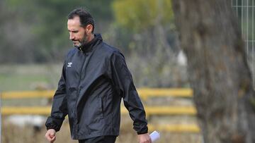 Vicente Moreno durante una sesión de entrenamiento.