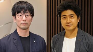 Masaaki Yamagiwa (izquierda) y Fumihiko Yasuda (derecha), productores de Wo Long: Fallen Dynasty.