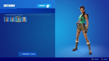 El estilo Cl&aacute;sico para el skin Lara Croft se desbloquea llegando al nivel 15 del Pase de Batalla de la Temporada 6 de Fortnite Cap&iacute;tulo 2, y completando 31 misiones &eacute;picas