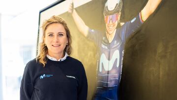 Annemiek van Vleuten posa para AS durante la presentación del Movistar Team en Madrid.