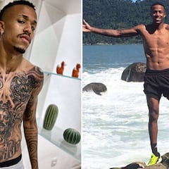 Militao aprovechó el día de descanso... ¡tatuándose todo el pecho y abdomen!