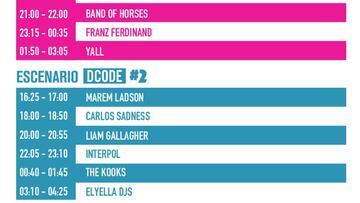 Horarios Dcode 2017.