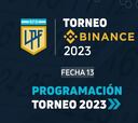 Liga Profesional 2023: horarios, partidos y fixture de la jornada 13