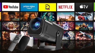 Adiós al ‘smart TV’: este proyector portátil incluye ‘apps’ como Netflix
