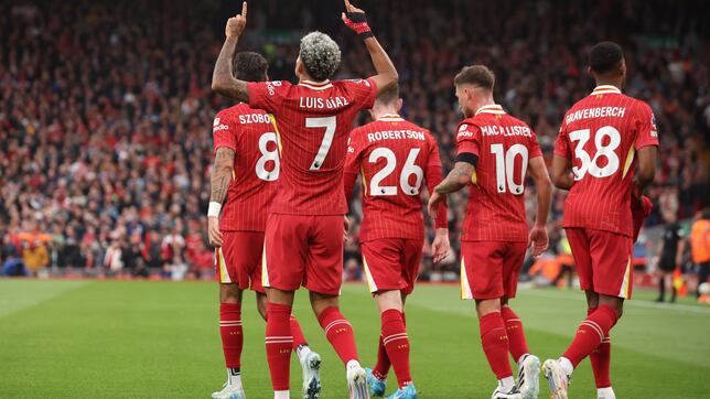 Luis Díaz y Salah le dan la victoria a Liverpool en Anfield