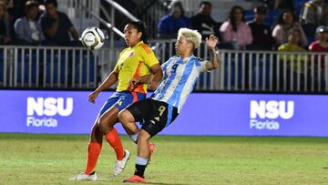 Argentina - Colombia, amistosos internacional femenino en Fort Lauderdale.