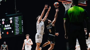 Partido entre el Real Madrid y el AS Mónaco de la Euroliga Next Generation en Abu Dabi.