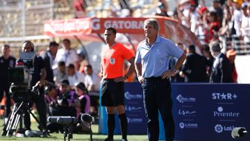 Manuel Pellegrini, en el último amistoso.