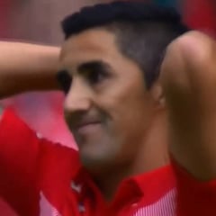 Osvaldo González y la mano que le costó un penal a Toluca