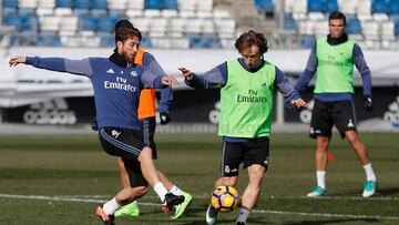 Modric y Marcelo se entrenan a tope y apuntan a Pamplona