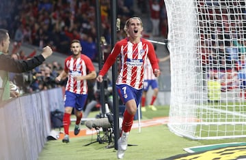 Griezmann anotó el primer gol en el Wanda Metropolitano.