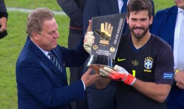 Ramón Jesurún, presente en la premiación de la Copa América