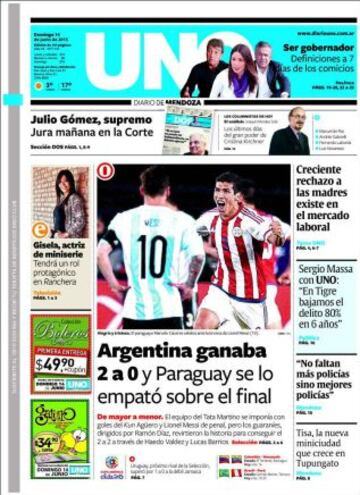 Portadas de la prensa deportiva