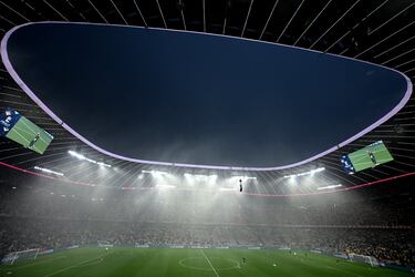 El calentamiento se vió afectado por una lluvia torrencial con granizo. 