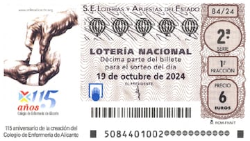 Lotería Nacional: comprobar los resultados del sorteo de hoy, sábado 19 de octubre
