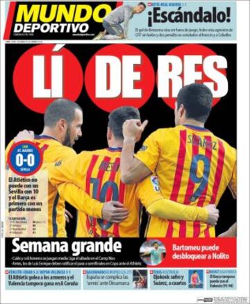 Portadas de la prensa mundial