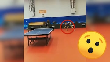 El golpe imposible en el tenis de mesa que es furor en redes