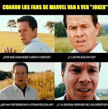 También salió a la luz algunos memes dirigidos a los seguidores de Marvel.