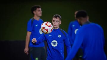 Marc Casadó en el entrenamiento previo a la final en Yeda