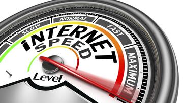 internet speed conceptual meter