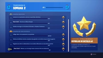 Fortnite Battle Royale: Desaf&iacute;os de la Semana 2 de la Temporada 9