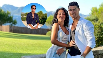 Imagen de Cristiano Ronaldo, Georgina y Edu Aguirre.