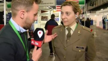 Julia Mejide, la hermana militar de Risto Mejide sorprende en televisión.
