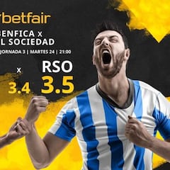 SL Benfica vs. Real Sociedad de Fútbol: horario, TV, estadísticas, clasificación y pronósticos