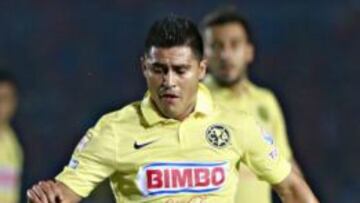 El paraguayo Osvaldo Martínez durante un partido del América.