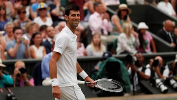 Novak Djokovic, durante Wimbledon